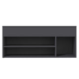 Shoe Bench Grey 105x30x45 cm Engineered Wood - 45-Degree Angle