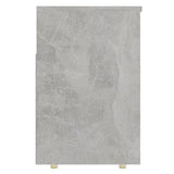 Shoe Bench Concrete Grey 105x30x45 cm Engineered Wood - Close-Up Angle