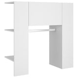 Hallway Cabinet White 97.5x37x99 cm Engineered Wood - Rear View
