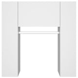 Hallway Cabinet White 97.5x37x99 cm Engineered Wood - Close-Up Angle