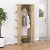Hallway Cabinet Sonoma Oak 97.5x37x99 cm Engineered Wood - Side View