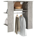 Hallway Cabinet Concrete Grey 97.5x37x99 cm Engineered Wood - Top-Down View