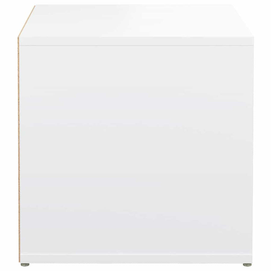 Box Drawer White 40.5x40x40 cm Engineered Wood