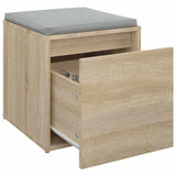 Box Drawer Sonoma Oak 40.5x40x40 cm Engineered Wood - 45-Degree Angle