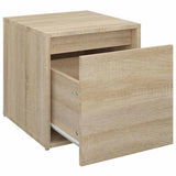Box Drawer Sonoma Oak 40.5x40x40 cm Engineered Wood - Rear View