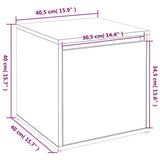 Box Drawer Sonoma Oak 40.5x40x40 cm Engineered Wood - Extra Image