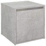 Box Drawer Concrete Grey 40.5x40x40 cm Engineered Wood - Front View