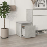 Box Drawer Concrete Grey 40.5x40x40 cm Engineered Wood - Side View