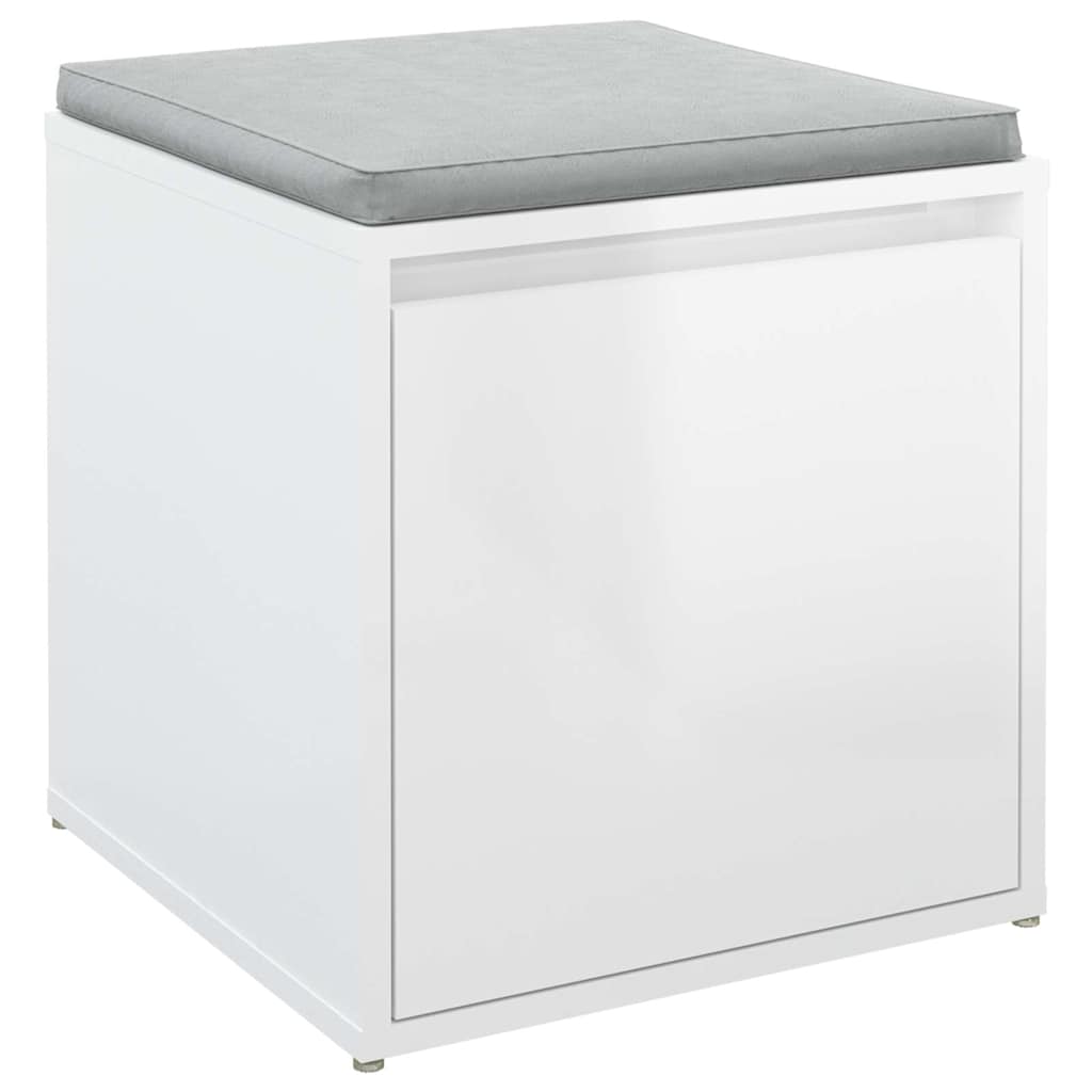 Box Drawer High Gloss White 40.5x40x40 cm Engineered Wood