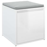 Box Drawer High Gloss White 40.5x40x40 cm Engineered Wood