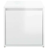 Box Drawer High Gloss White 40.5x40x40 cm Engineered Wood - Close-Up Angle