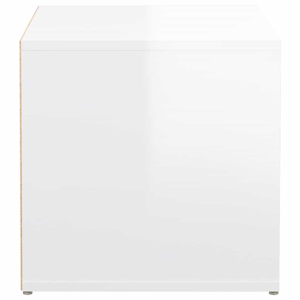 Box Drawer High Gloss White 40.5x40x40 cm Engineered Wood