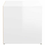 Box Drawer High Gloss White 40.5x40x40 cm Engineered Wood