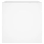 Planter Box White 40x40x40 cm Engineered Wood