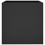 Planter Box Black 40x40x40 cm Engineered Wood