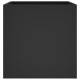 Planter Box Black 40x40x40 cm Engineered Wood