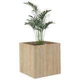 Planter Box Sonoma Oak 40x40x40 cm Engineered Wood - Top-Down View