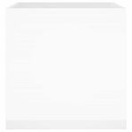 Planter Box High Gloss White 40x40x40 cm Engineered Wood