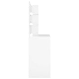 Dressing Table with LED White 74.5x40x141 cm - Extra Image