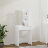 Dressing Table with LED White 60x40x140 cm - Side View