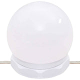 Dressing Table with LED Concrete Grey 60x40x140 cm - Low Angle