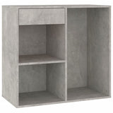 Cosmetic Cabinet Concrete Grey 80x40x75 cm Engineered Wood - Front View