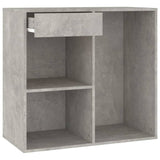 Cosmetic Cabinet Concrete Grey 80x40x75 cm Engineered Wood - Rear View