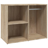 Dressing Cabinet Sonoma Oak 80x40x65 cm Engineered Wood - Front View