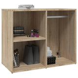 Dressing Cabinet Sonoma Oak 80x40x65 cm Engineered Wood - 45-Degree Angle