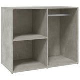 Dressing Cabinet Concrete Grey 80x40x65 cm Engineered Wood - Front View