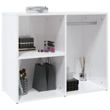 Dressing Cabinet High Gloss White 80x40x65 cm Engineered Wood - 45-Degree Angle