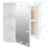 Mirror Cabinet with LED White 70x16.5x60 cm - Extra Image