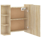 Mirror Cabinet with LED Sonoma Oak 70x16.5x60 cm - Extra Image