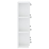 Mirror Cabinet with LED High Gloss White 70x16.5x60 cm - Extra Image