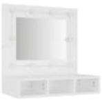 Mirror Cabinet with LED White 60x31.5x62 cm