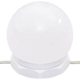 Mirror Cabinet with LED High Gloss White 90x31.5x62 cm - Close-Up Angle