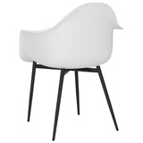Dining Chairs 4 pcs White PP - Rear View