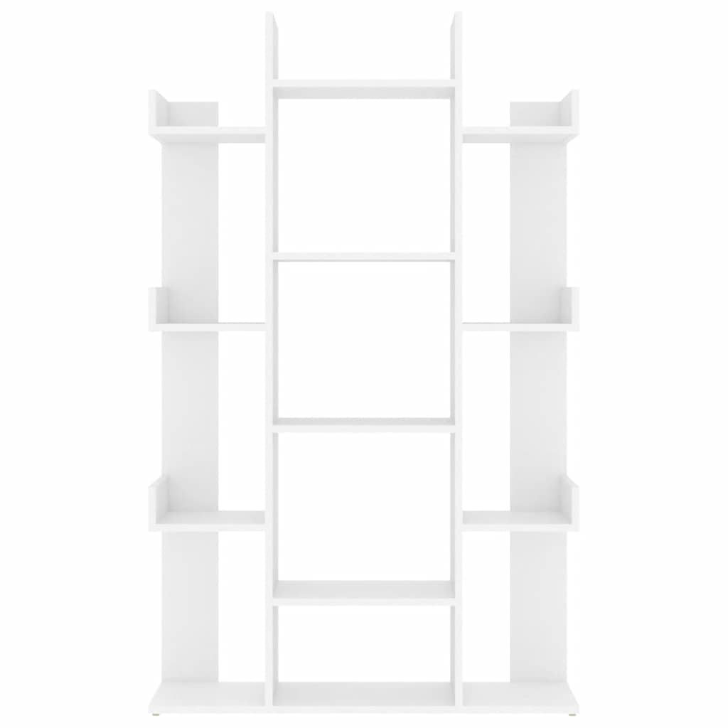 Book Cabinet White 86x25.5x140 cm Engineered Wood
