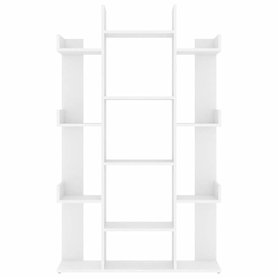 Book Cabinet White 86x25.5x140 cm Engineered Wood