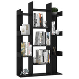 Book Cabinet Black 86x25.5x140 cm Engineered Wood - Top-Down View