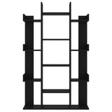 Book Cabinet Black 86x25.5x140 cm Engineered Wood