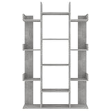 Book Cabinet Concrete Grey 86x25.5x140 cm Engineered Wood - 45-Degree Angle