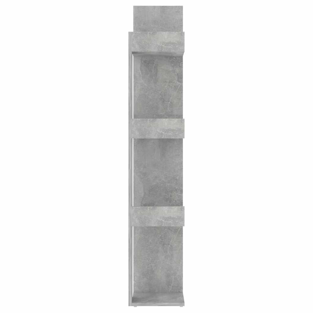 Book Cabinet Concrete Grey 86x25.5x140 cm Engineered Wood