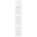 Book Cabinet White 48x25.5x140 cm Engineered Wood