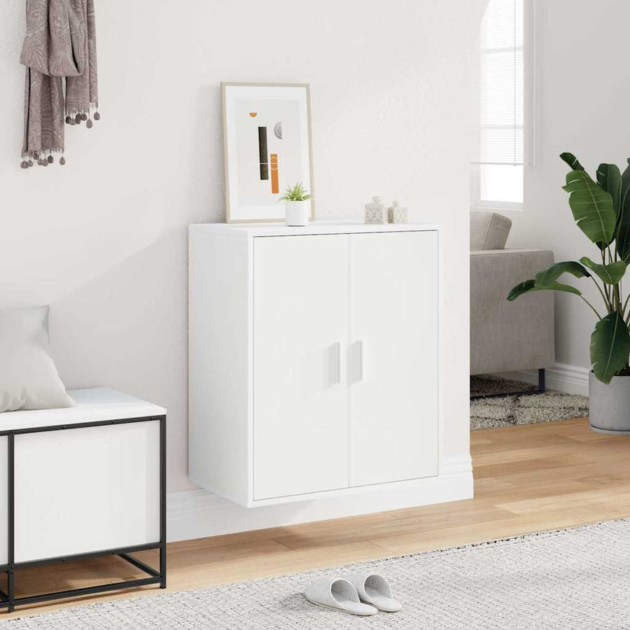 Shoe Cabinet White 60x35x70 cm Engineered Wood