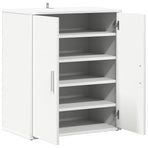 Shoe Cabinet White 60x35x70 cm Engineered Wood