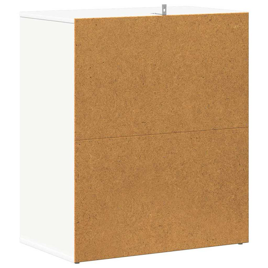 Shoe Cabinet White 60x35x70 cm Engineered Wood