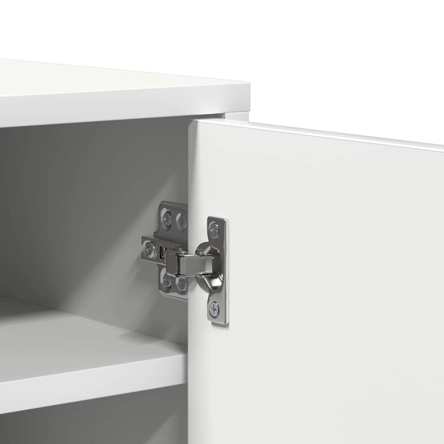 Shoe Cabinet White 60x35x70 cm Engineered Wood