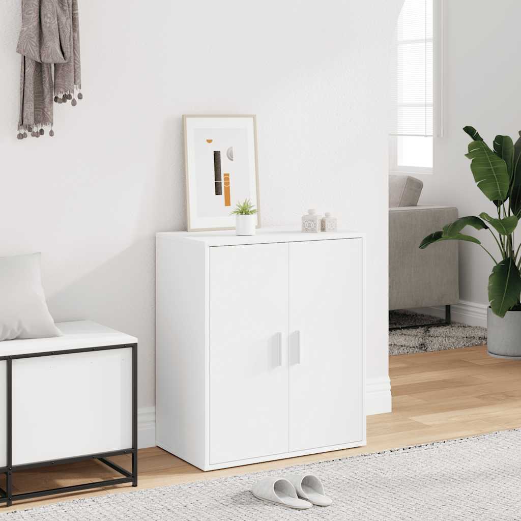 Shoe Cabinet White 60x35x70 cm Engineered Wood