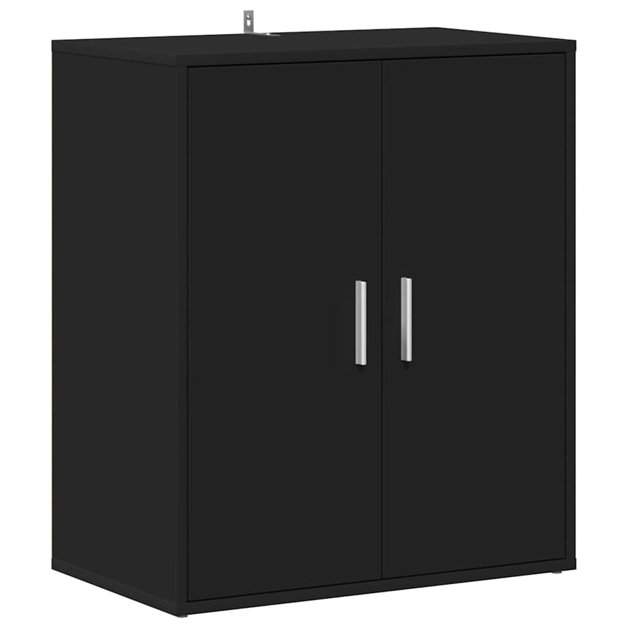 Shoe Cabinet Black 60x35x70 cm Engineered Wood